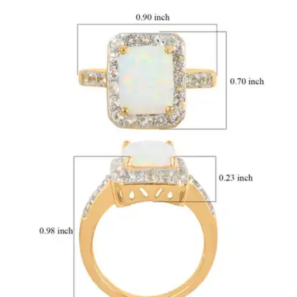 OPAL & SAPPHIRE RING - Picture 5 of 9